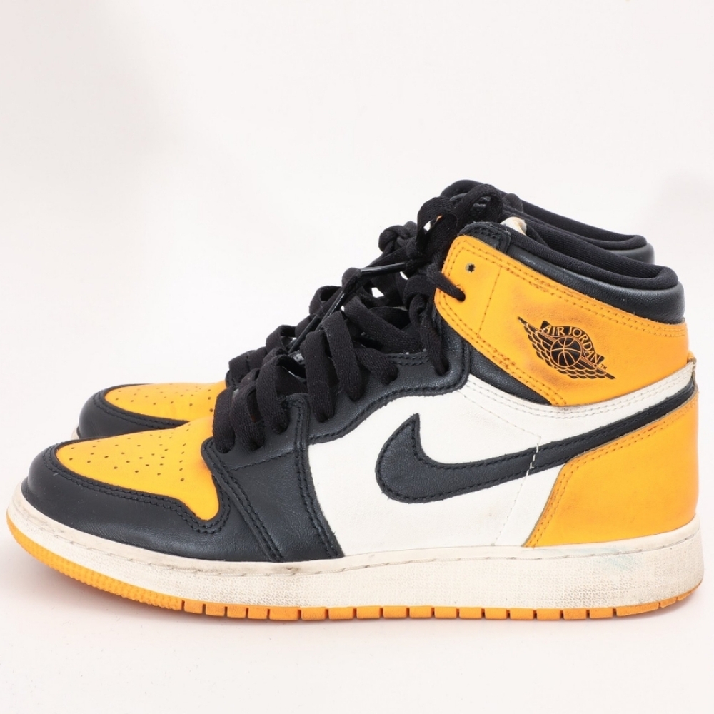 Nike Air Jordan 1 Retro OG High Yellow Toe "Taxi" 575441-711, Mens Size 6.5